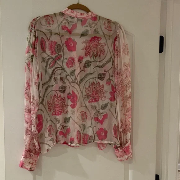 Pink Ruffle Blouse - Picture 4 of 4